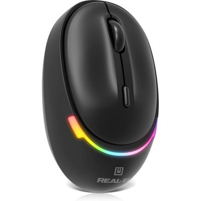 Мишка REAL-EL RM-440W Wireless/Bluetooth Black (EL123200045)