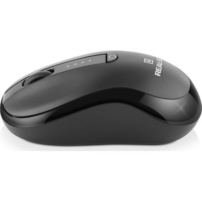 Мишка REAL-EL RM-450W Wireless/Bluetooth Black/Gray (EL123200046)