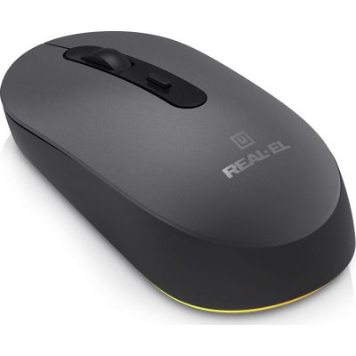 Мишка REAL-EL RM-470W Wireless/Bluetooth Dark Gray (EL123200049)