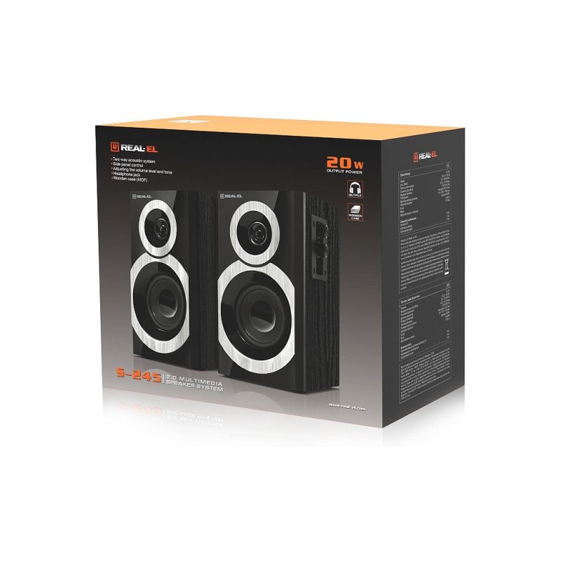 Акустическая система REAL-EL S-245 Black (EL121200015)