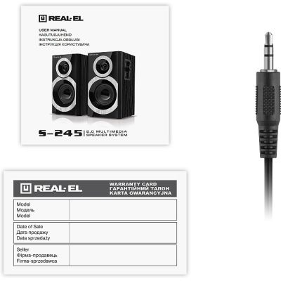 Акустическая система REAL-EL S-245 Black (EL121200015)