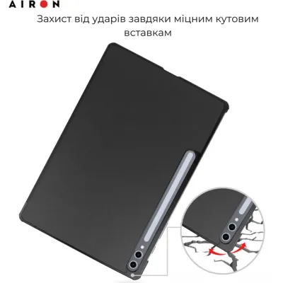 Чохол до планшета AirOn Premium Samsung Galaxy tab S10 Plus 12.4 2024 + film Black (4822356758483)