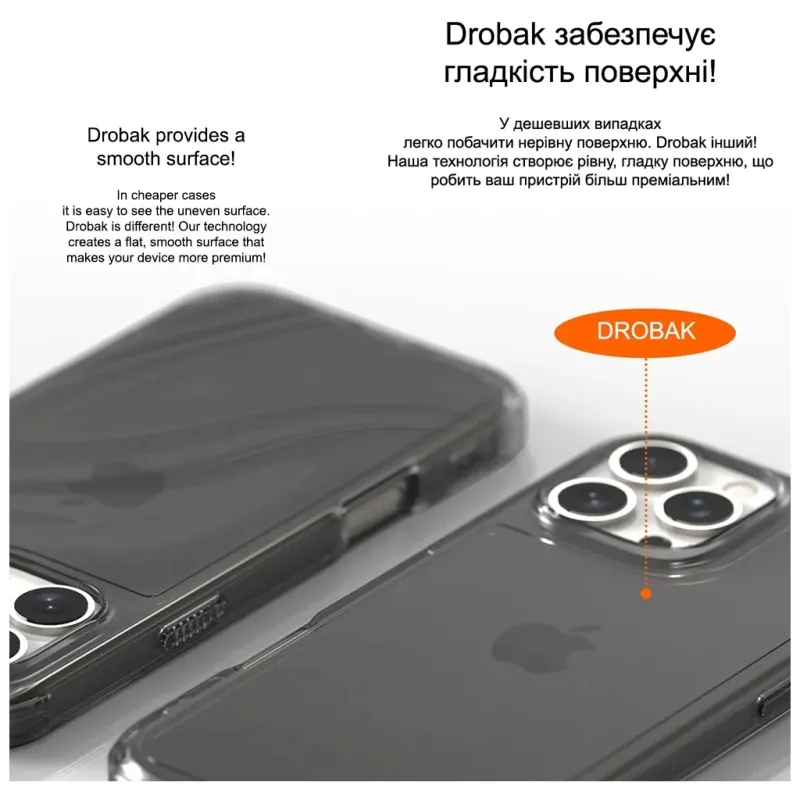 Чехол для мобильного телефона Drobak Acrylic Case with Airbag для Apple iPhone 15 Pro (949406)