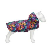 Дощовик для тварин WAUDOG Clothes Накидка з капюшоном Зубасті монстри S (356-4048)