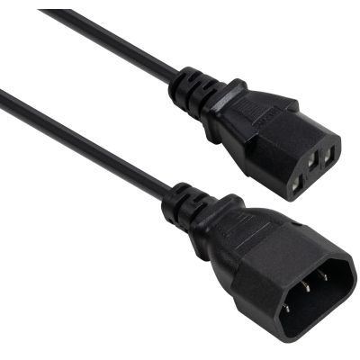 Кабель питания C13 to C14 1.8m 0.75mm2 copper Vinga (VYPCC13141875CU)