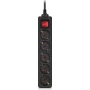Сетевой фильтр питания REAL-EL RS-PROTECT M 10m, black (EL122300037)