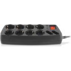 Сетевой фильтр питания REAL-EL REAL-EL RS-10 Protect, 3m, black (EL122300039)
