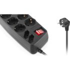 Сетевой фильтр питания REAL-EL REAL-EL RS-10 Protect, 5m, black (EL122300040)