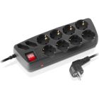Сетевой фильтр питания REAL-EL REAL-EL RS-10 Protect, 5m, black (EL122300040)