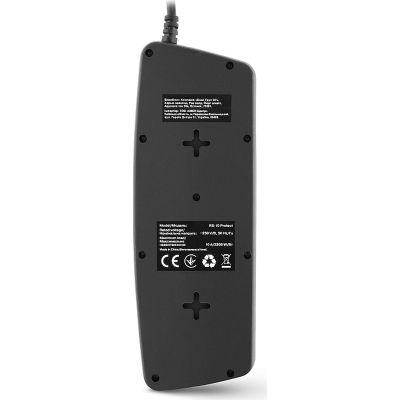 Сетевой фильтр питания REAL-EL REAL-EL RS-10 Protect, 5m, black (EL122300040)