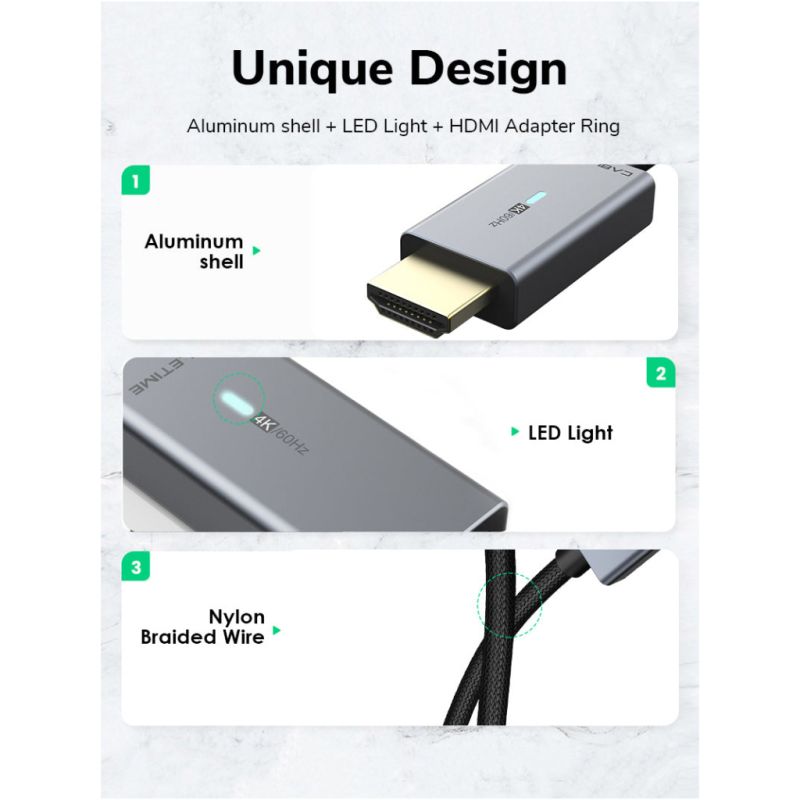 Кабель мультимедийный miniDisplayPort M to HDMI M 1.0m Cabletime (CA914593)