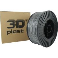 Пластик для 3D-принтера 3Dplast PLA 1.75мм, 3кг, gray - metallic (3DPLA1753GRMT)