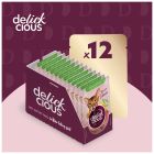 Влажный корм для кошек Delickcious Кусочки с ягнятиной, куриным филе и фасолью спаржевой в желе 85 г (4820269143128) (12 шт)