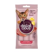 Лакомство для котов Delickcious Курица с добавлением ананаса 4 х 15 г (4820269141629)