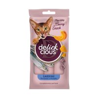 Лакомство для котов Delickcious Сардина с добавлением тыквы 4 х 15 г (4820269141636)