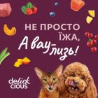 Ласощі для котів Delickcious Тунець з додаванням алое 4 х 15 г (4820269141605)