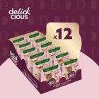 Влажный корм для кошек Delickcious Суп из курицы с ветчиной и добавлением шпината 80 г (4820269141599)