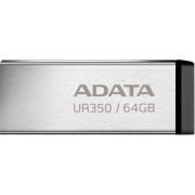 USB флеш накопитель ADATA 64GB UR350 Silver-Black USB 3.2 (UR350-64G-RSR/BK)