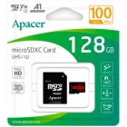 Карта пам\'яті Apacer 128GB microSD class 10 UHS-I V10 A1 (AP128GMCSX10UB-R)
