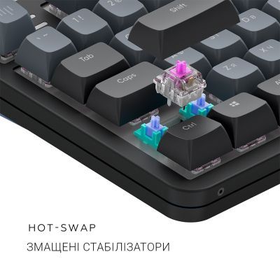 Клавиатура Dark Project ALU87 Midnight ABS RGB Mech G3MS Zircon Black (DPKB_MIDNIGHT_87_ANSI_UA)