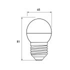 Лампочка Eurolamp LED ECO серия "P" G45 7W 630Lm E27 3000K (LED-G45-07273(P))