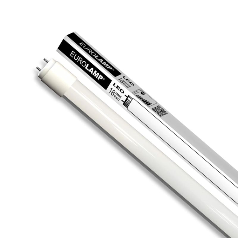 Лампочка Eurolamp Линейная светодиодная лампа EUROLAMP стекло 18W G13 (T8) 4000K 220V (LED-T8-18W/4000(скло))