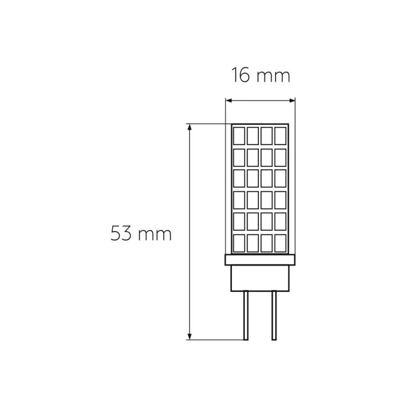 Лампочка Eurolamp Светодиодная капсульная лампа EUROLAMP LED силикон G4 5W 500Lm 300 (LED-G4-0530(220))