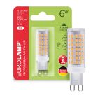 Лампочка Eurolamp LED G9 6W 600Lm 3000K (LED-G9-0630(220))