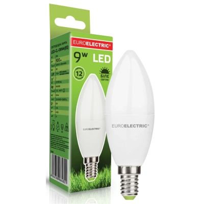 Лампочка EUROELECTRIC LED CL 9W 900Lm E14 4000K (LED-CL-09144(EE))