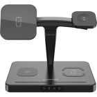Зарядний пристрій Canyon wireless charger WS-404 15W 4in1 Black (CNS-WCS404)
