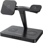 Зарядний пристрій Canyon wireless charger WS-404 15W 4in1 Black (CNS-WCS404)