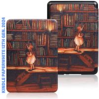 Чехол для электронной книги BeCover Smart Case Amazon Kindle Paperwhite 12th Gen. 2024 7"/Colorsoft (2024) Library Girl (712856)