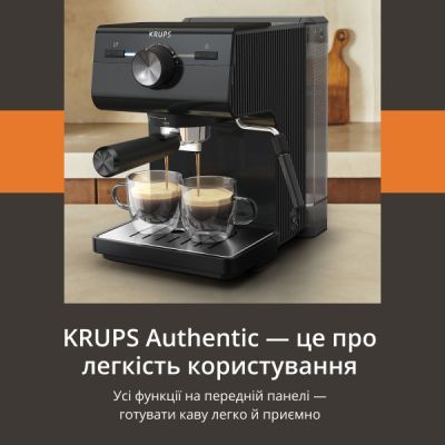 Рожковая кофеварка эспрессо Krups (XP381810)