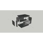 Шкаф настенный GEAR 4U 19'' 600x600x280 мм, black (GWMSN-4U-600-600)