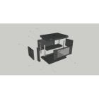 Шкаф настенный GEAR 12U 19\'\' 600x600x650 мм, + полка 19", black (GWMSN-12U-600-600)