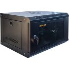 Шкаф настенный GEAR 6U 19\'\' 600x600x350 мм, + полка 19", black (GWMSN-6U-600-600)