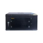 Шкаф настенный GEAR 6U 19'' 600x600x350 мм, + полка 19", black (GWMSN-6U-600-600)