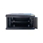 Шкаф настенный GEAR 6U 19'' 600x600x350 мм, + полка 19", black (GWMSN-6U-600-600)