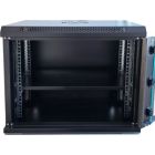 Шафа настінна GEAR 9U 19\'\' 600x600x500 мм, + полка 19", black (GWMSN-9U-600-600)