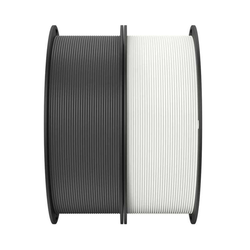 Пластик для 3D-принтера Creality PLA 2x1кг, 1.75мм, white+black (3301010337)