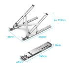 Подставка для ноутбука Vention Laptop X-type Stand Silver Aluminum Alloy (KDMI0)