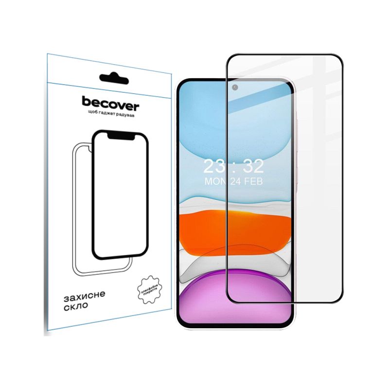 Стекло защитное BeCover Samsung Galaxy A56 SM-A566 Black (712887)