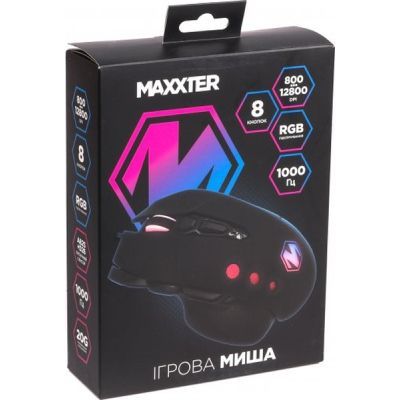 Мишка Maxxter (McG-9B-I825) USB Black (McG-9B-I825)
