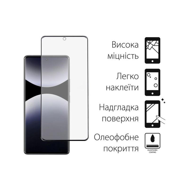Чехол для мобильного телефона Dengos Kit Xiaomi Redmi Note 14 case Soft + glass (Mint) (DG-KM-131)