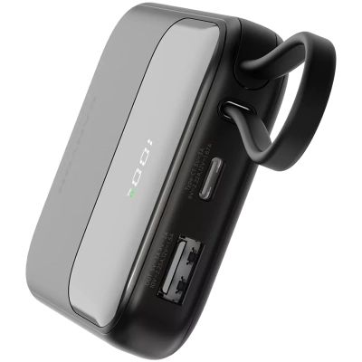Батарея універсальна Canyon 10000mAh OnPower 101 PD/22.5W built-in cable Black (CNS-CPB101BK)
