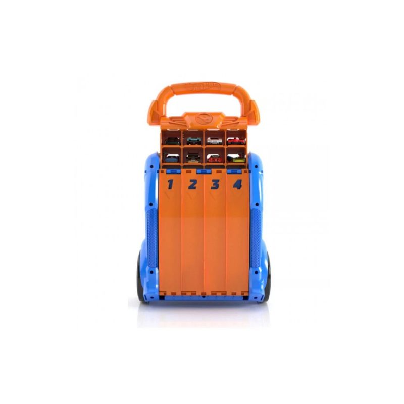 Автотрек Hot Wheels Портативный трек-контейнер с 4 равнобедренными дорожками (HWCC14)