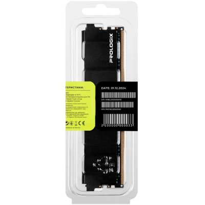 Модуль пам\'яті для комп\'ютера DDR4 16GB 3600 MHz Black Prologix (PRO16GB3600B4)