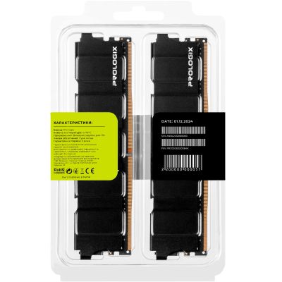 Модуль пам\'яті для комп\'ютера DDR4 32GB (2x16GB) 3200 MHz Black Prologix (PRO32GB3200B4K)