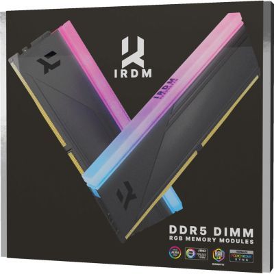 Модуль пам\'яті для комп\'ютера DDR5 32GB (2x16GB) 6000 MHz IRDM RGB Black Goodram (IRG-60D5L30S/32GDC)