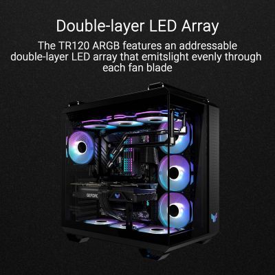 Кулер для корпуса ASUS TUF GAMING TR120 FAN ARGB BLACK (90DA0090-B09000)